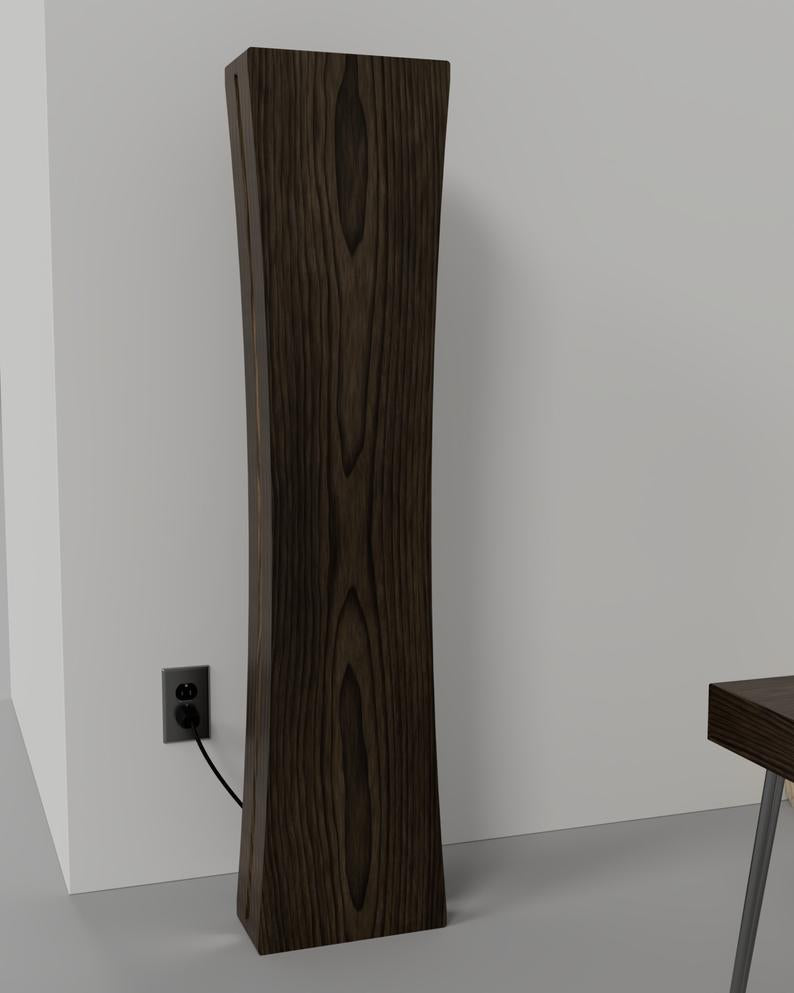 Hourglass floor lamp